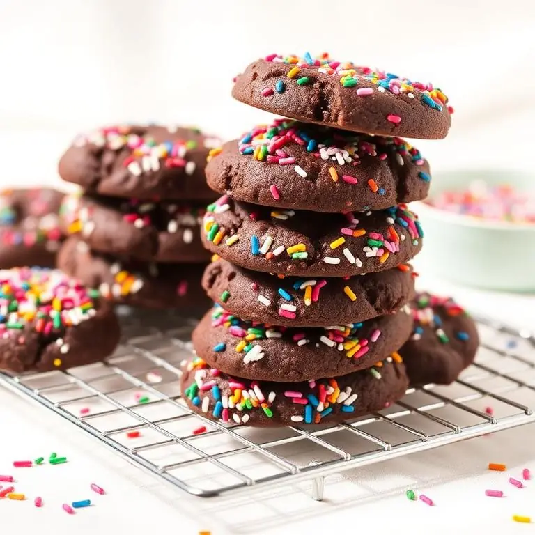 Chocolate Sprinkle Cookies